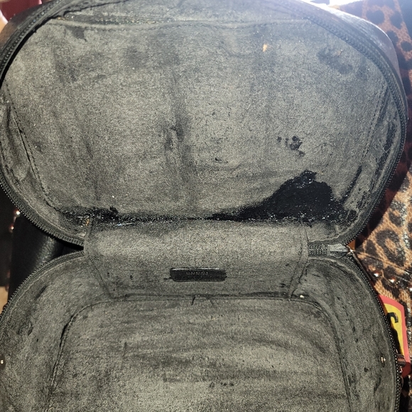 Gucci Cat Pebbled Leather Black Vanity Case Toiletry Case 2way Shoulder Bag - Picture 10 of 16